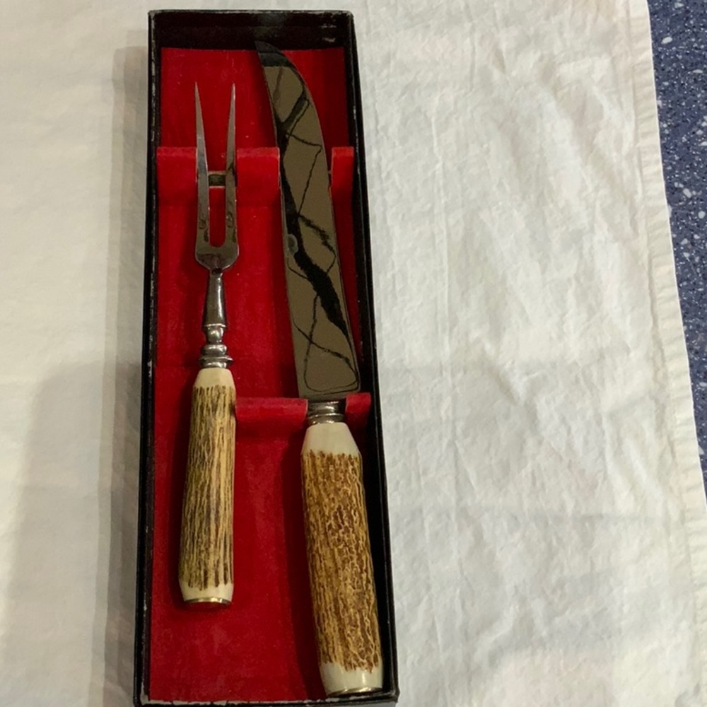 Hoffritz 2 piece Carving Knife & Fork Set
